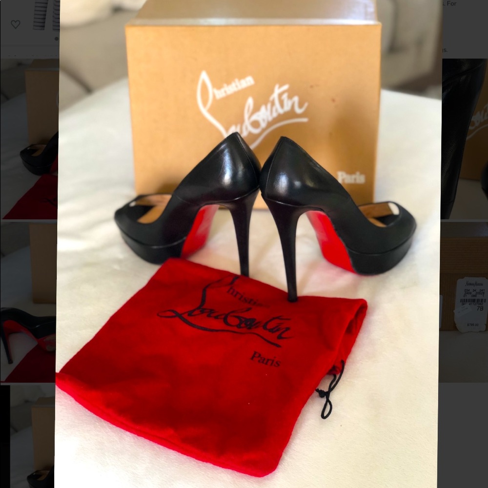 Christian Louboutin peep toe heels size: 37